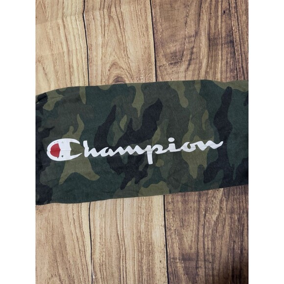 Champion Men's Classic Long Sleeve T Shirt Camo Sleeve Logo Size 3XL XXXL Rare - Picture 6 of 9